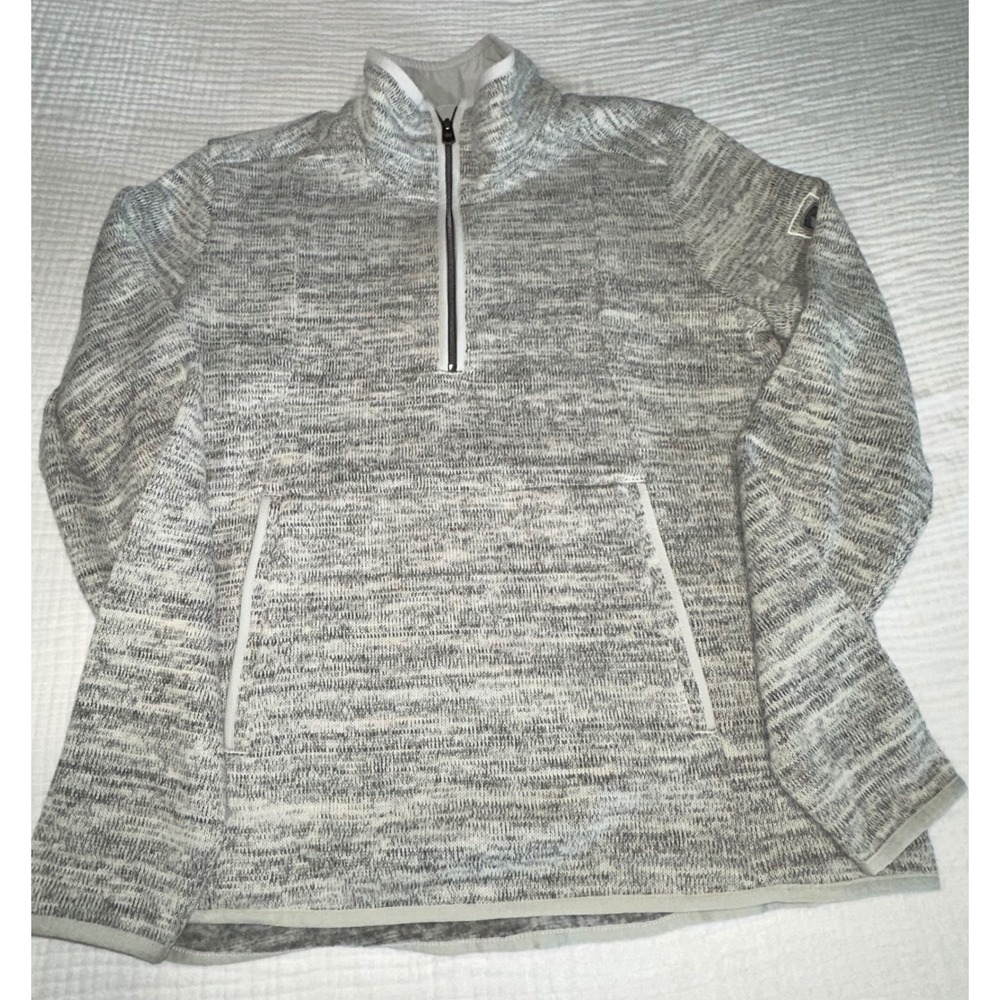 KUHL women's  XL Gray Fleece Pullover 1/4 Zip‎ Sweater Outdoor Hiking Casual